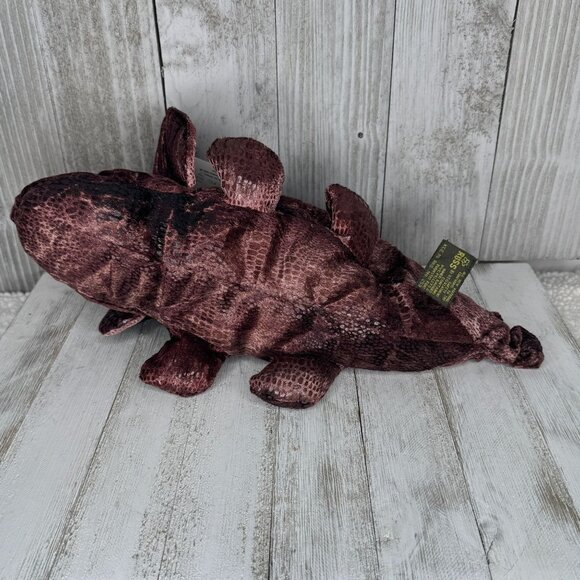 Russ ZONIES Earth Zone Beanie TYRONE Triceratops Dinosaur Vintage Toy Plush 15" - Picture 5 of 10